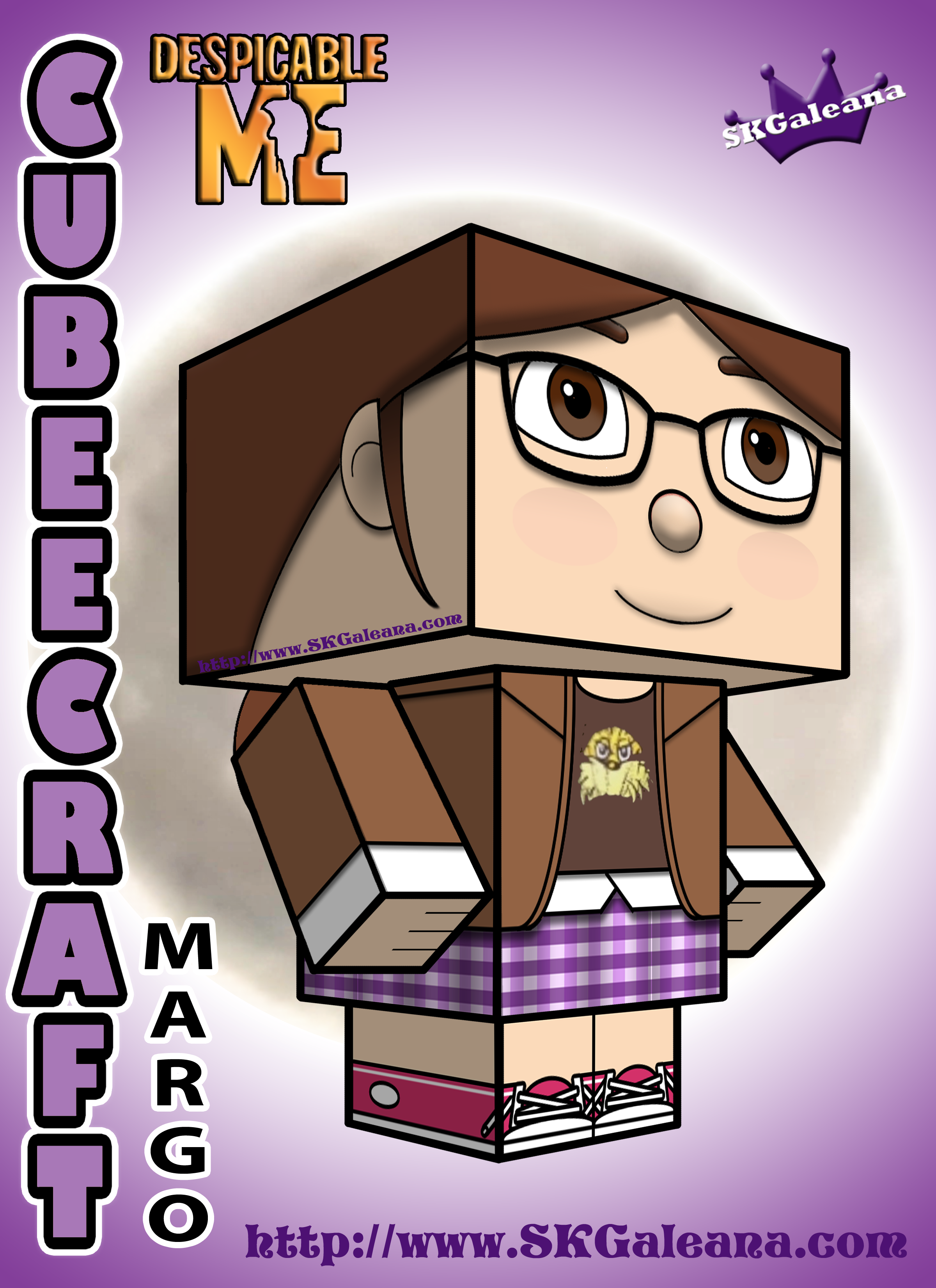 Free Cubeecraft Of Margo From Despicable Me | SKGaleana