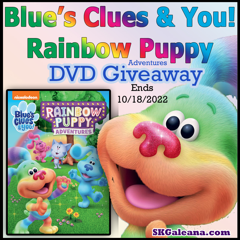 Blue’s Clues And You! Rainbow Puppy Adventures DVD Giveaway And Review ...